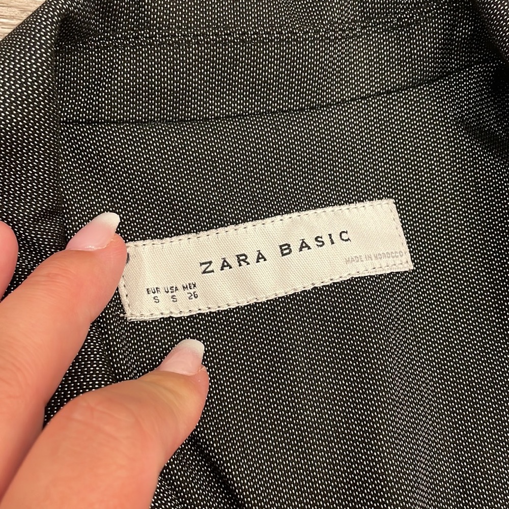 Zara shiny cinched waist blazer Sz Small - Picture 6 of 9